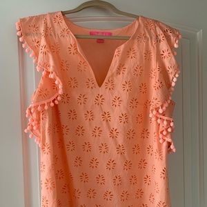 Lilly Pulitzer Pompom top